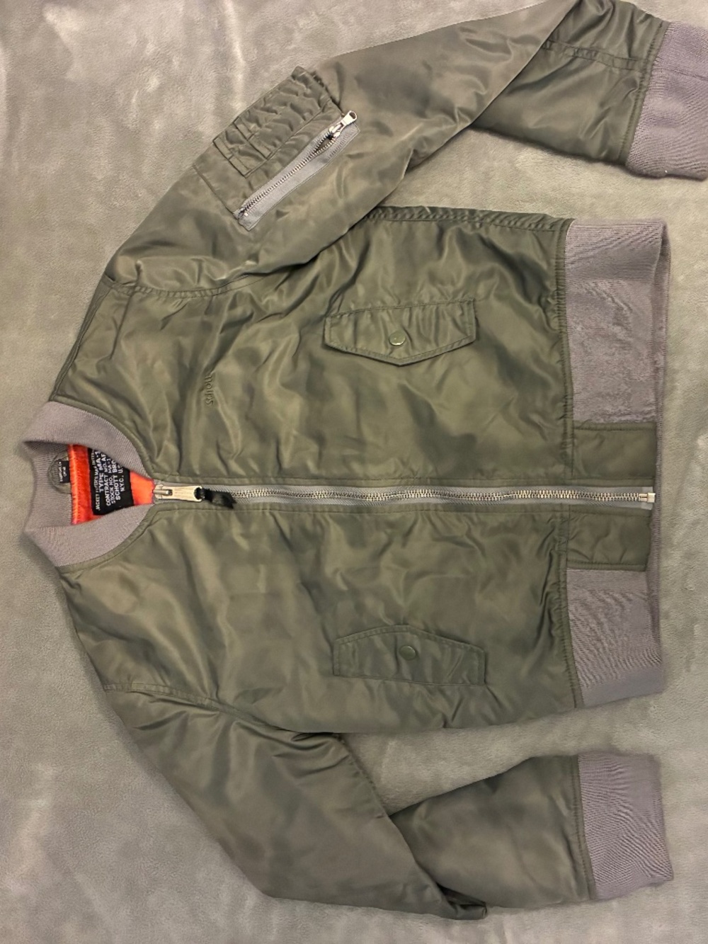 Schott MA-1 Green Bomber Women's XL Jacket